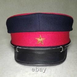 WW2 Hat Cap Former Japanese Imperial Army Military Uniform Vintage Antique 2 58c
