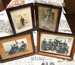 WW2 II Imperial Japanese Navy Photographs Framed 4Set Captain Kirishima etc. FS