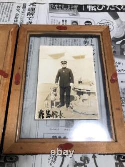 WW2 II Imperial Japanese Navy Photographs Framed 4Set Captain Kirishima etc. FS