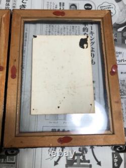 WW2 II Imperial Japanese Navy Photographs Framed 4Set Captain Kirishima etc. FS