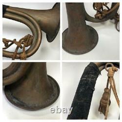WW2 II Japanese Imperial Military Brass Bugle Trumpet Japan Original