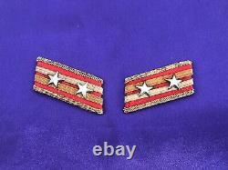 WW2 IJA Imperial Japanese Army Officer Uniform Collar Rank Tabs Badges Insignia