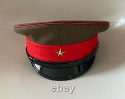 WW2 IJA Imperial Japanese Army Uniform Officer Peaked Visor Hat Cap Headgear 58