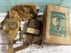 WW2 IMPERIAL JAPANESE ARMY SOLDIER and civilian Original Gas Mask Boxed