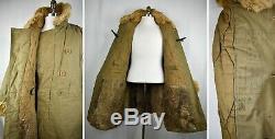 WW2 Imperial Japanese Army 2-Piece Pilot Winter Flight Jacket & Pants Rabbit Fur