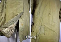 WW2 Imperial Japanese Army 2-Piece Pilot Winter Flight Jacket & Pants Rabbit Fur