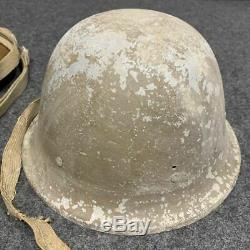 WW2 Imperial Japanese Army Helmet and water bottle Iron Free/Ship