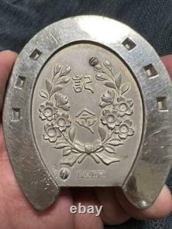 WW2 Imperial Japanese Army Horseshoe-shaped paperweight Showa 8 (1933)