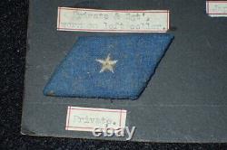 WW2 Imperial Japanese Army IJA Rank Collar Tab Display Various & Original Rare