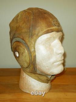 WW2 Imperial Japanese Army Leather Flight Helmet Summer Version NICE