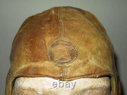 WW2 Imperial Japanese Army Leather Flight Helmet Summer Version NICE