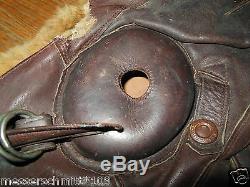 WW2 Imperial Japanese Army Leather Flight Helmet Winter Version Ki-43 etc