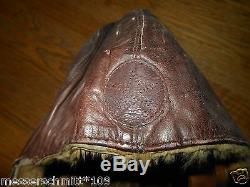 WW2 Imperial Japanese Army Leather Flight Helmet Winter Version Ki-43 etc