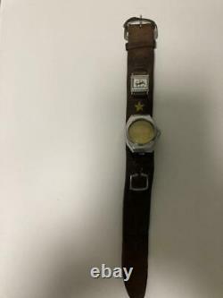 WW2 Imperial Japanese Army Leather wristband watch belt with compass Military FS