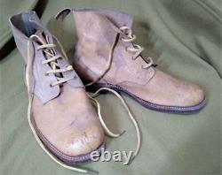 WW2 Imperial Japanese Army Officer Knitting Shoes Beauty boots made by Kaikosha