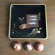 Ww2 Imperial Japanese Army Retirement Memorial Tray 13×13cm And Cups