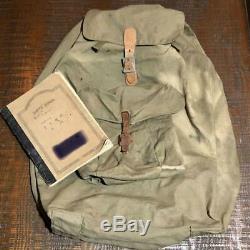 WW2 Imperial Japanese Army Rucksack bag and notebook Military Antique Free/Ship