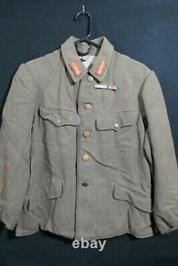 WW2 Imperial Japanese Army Sergeant'Gunto' Uniform Two Ribbon Bar Marked & Wool