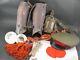 Ww2 Imperial Japanese Army Soldier's Peaked Cap, Leather Putees Etc Lot Set