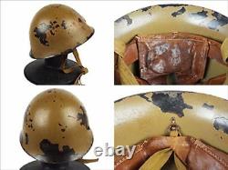 WW2 Imperial Japanese Army Type 90 Iron Helmet With Anchor Mark Shipping Free JPN
