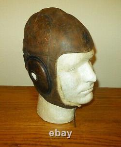 WW2 Imperial Japanese Army WINTER LEATHER FLIGHT HELMET NICE