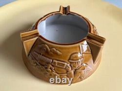 WW2 Imperial Japanese Army ceramic Ashtray IJA unused Diameter 13.5cm H4.8cm