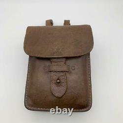 WW2 Imperial Japanese Army leather bag small figure sac Military Free/Ship