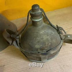 WW2 Imperial Japanese Army water bottle iron helmet real military Free/Ship