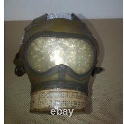 WW2 Imperial Japanese Compact Civilian Gas mask 1945 Military Antique Free/Ship