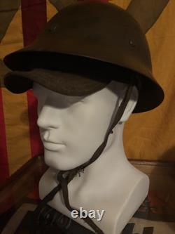 WW2 Imperial Japanese Helmet And Field Cap Original