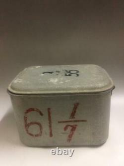 WW2 Imperial Japanese Navy Aluminum Tableware Rice Can (Personal Equipment) F/S