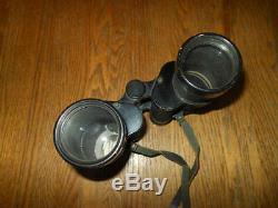 WW2 Imperial Japanese Navy Army 7x50 Binoculars with Case & Straps V. NICE