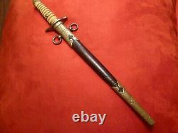 WW2 Imperial Japanese Navy, IJN, Officers m1883 Dagger Dirk, Wartime Production