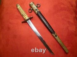 WW2 Imperial Japanese Navy, IJN, Officers m1883 Dagger Dirk, Wartime Production