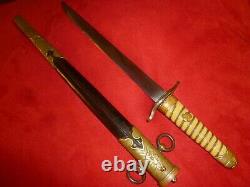 WW2 Imperial Japanese Navy, IJN, Officers m1883 Dagger Dirk, Wartime Production