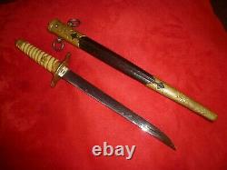 WW2 Imperial Japanese Navy, IJN, Officers m1883 Dagger Dirk, Wartime Production