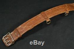 WW2 Imperial Japanese Navy Leather Belt for Landing Trooper IJN Named 107.5cm