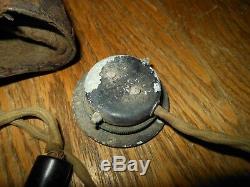 WW2 Imperial Japanese Navy Leather Flight Helmet JET VERSION KIKKA RARE