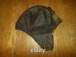 WW2 Imperial Japanese Navy Leather Flight Helmet Summer Version A6M Zero