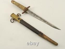 WW2 Imperial Japanese Navy Officer's Dagger / Dirk Naval Sword and Sword Belt