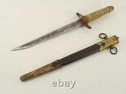 WW2 Imperial Japanese Navy Officer's Dagger / Dirk Naval Sword and Sword Belt