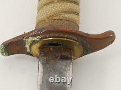 WW2 Imperial Japanese Navy Officer's Dagger / Dirk Naval Sword and Sword Belt