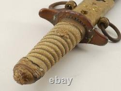 WW2 Imperial Japanese Navy Officer's Dagger / Dirk Naval Sword and Sword Belt