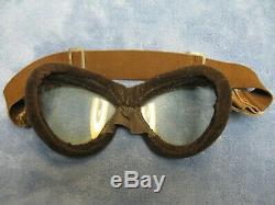 WW2 Imperial Japanese Navy Pilot Goggles with Case and Cleaning Cloth Rare