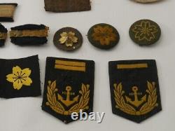 WW2 Imperial Japanese Navy Shoulder Straps, Collar Patches Set