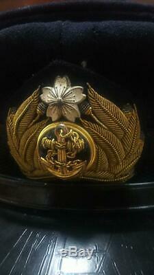 WW2 Imperial Japanese Navy officers cap real military Free/Ship