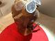 Ww2 Imperial Japanese Winter Late War Leather Pilot Flight Helmet With Goggles