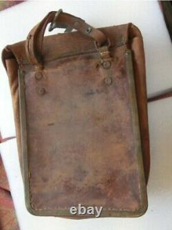 WW2 Imperial Japanese leather bag milllitary equipment 16cm×26cm×7cm