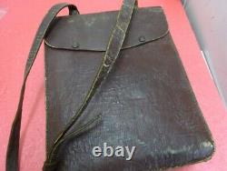 WW2 Imperial Japanese leather bag milllitary equipment 27cm×21cm×8cm