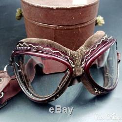 WW2 JAPANESE IMPERIAL NAVY PILOT FLYING GOGGLES-ORIGINAL Army Goggles Aircraft
